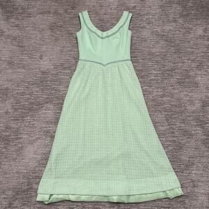 VTG Alfred Werber Dress Womens 10 Green Union Made USA Spring Easter